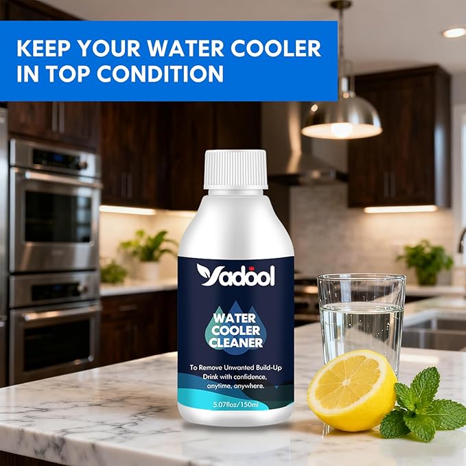 Water Cooler Cleaning Kit,Water Dispenser Cleaning,Water Dispenser Cleaner for Bottom or Top Loading Water Cooler Cleaner and More Models,Virtually Every Style Is Covered Ice Makers (5.07Fl Oz)
