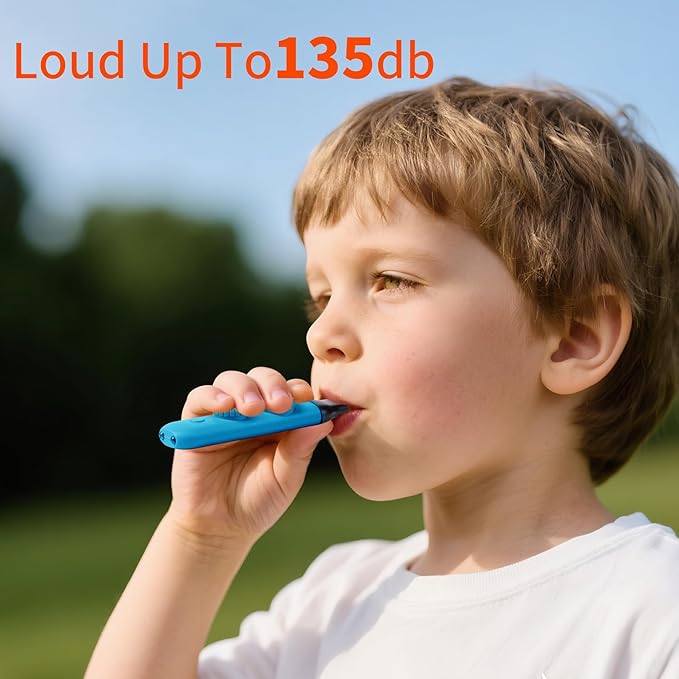 Multifunctional Survival Emergency Whistle for Kids with Compass Hiking Survival, Thermometer & Neck Lanyard | Emergency Safety Gear for Hiking, Camping, Kayaking, Boating, Climbing