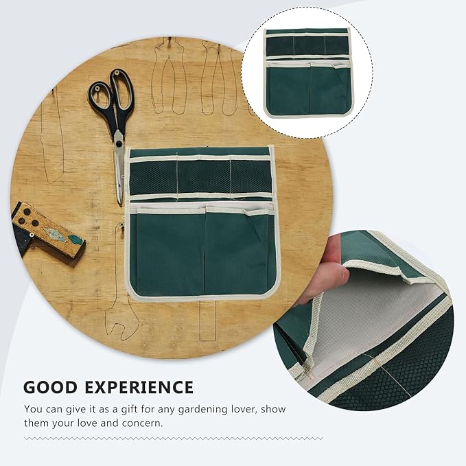 Garden Pouch, Foldable Portable Garden Kneeler Bench Kneeling Bag Gardening Tools Storage Stool Multiple Storage Pouch