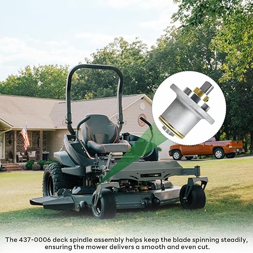 Upgrade 437-0006-00 Deck Spindle Fits for Spartan Mowers RZ, RZ Pro,RZ HD,and RZ Tuff Torq Riding Series Mowers