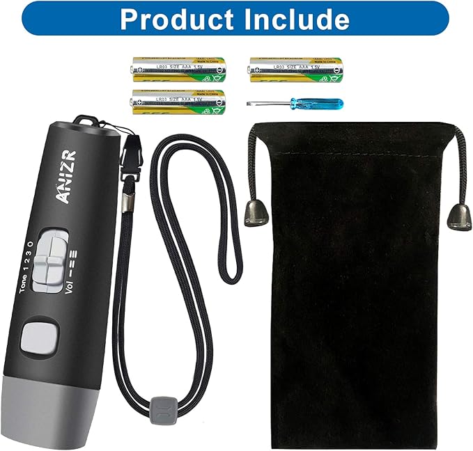 ANIZR Electronic Whistles with Lanyard,Adjustable 3 Tone & 3 High Volume Hand Emergency Whistle Basketball Referee Whistle for Coach,Teacher,Police,Outdoor Camping Boating Hiking(with Battery)