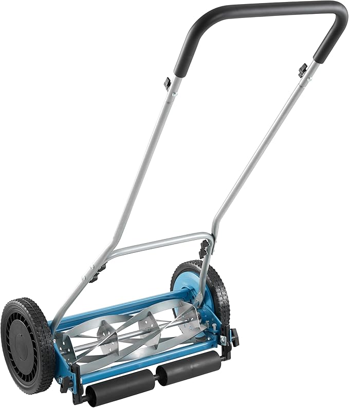 American Lawn Mower Company 1804-18 18-Inch 5-Blade Walk Behind Reel Lawn Mower with Grass Catcher