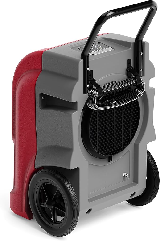 AlorAir 270 Pints Commercial Dehumidifiers for Large Room or Basements, Industrial Large Dehumidifier with Pump and Drain Hose, Dehumidifiers with Smart Wi-Fi, 5 Years Warranty, Red