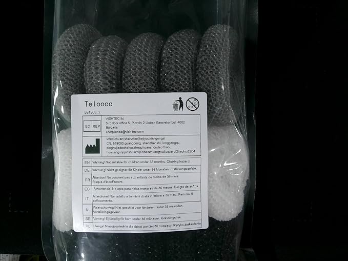 Plastic Dish Scrubbers for Dishes 15Pcs Plastic Pot Round Scrubber Scouring Pad Assorted Colors Nylon Non Scratch Dish Scrubber for Kitchen Cleaning (Black, White, Gray)