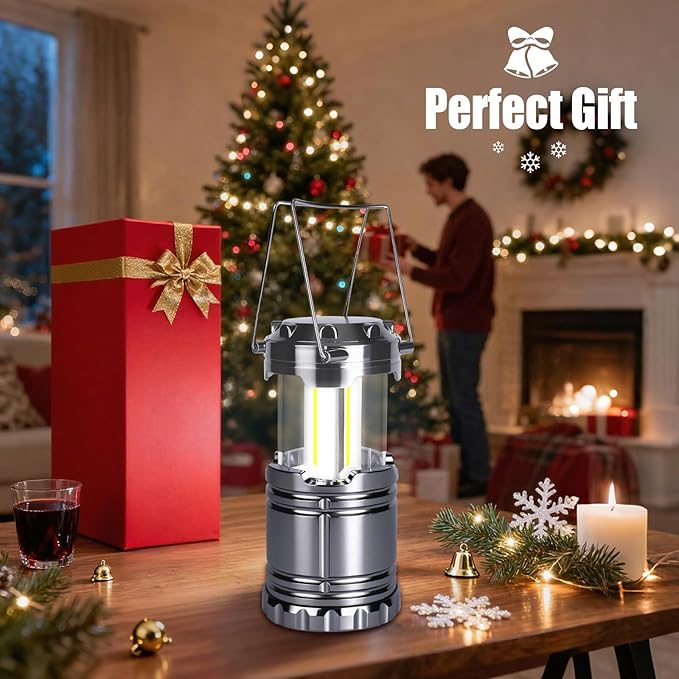 KUNHE LED 60 Pack Camping Lantern Battery-Operated (Includes 180 AA Alkaline Batteries) 350 lumens IPX4 Waterproof Lanterns for Power Outages Emergency Hurricane Storm Outdoor Camping