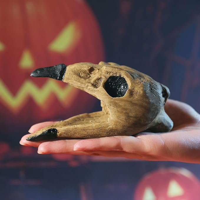 Aztec Crow Death Whistle - Ghost Scream Whistle for Halloween, Pranks, Decor, Self Defense - Loud Human-Like Scream - for Wilderness Survival - Yellow