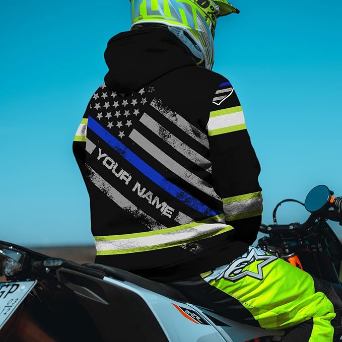 Matedecor High Visibility Hi Vis Hoodie for Men - Jobs Collection Custom Name Class 3 Reflective Safety Workwear