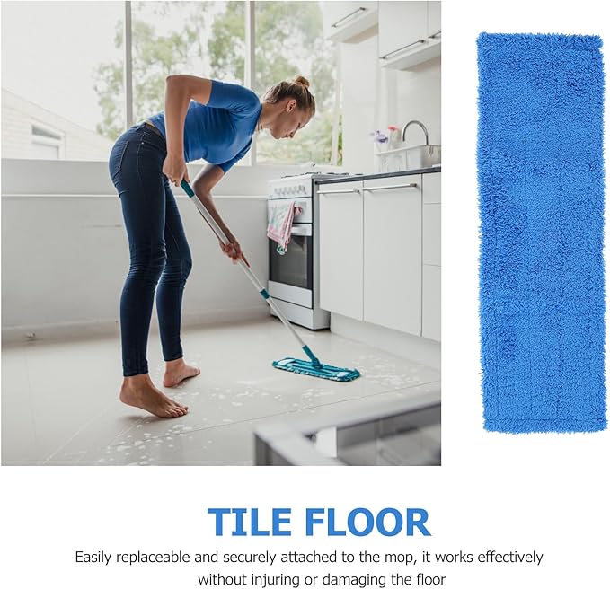 KESYOO Mop Heads Replacements Microfiber Mop Pad Refill Chenille Dust Cloth Replacement for Household Cleaning Hardwood Floor Wet Dry