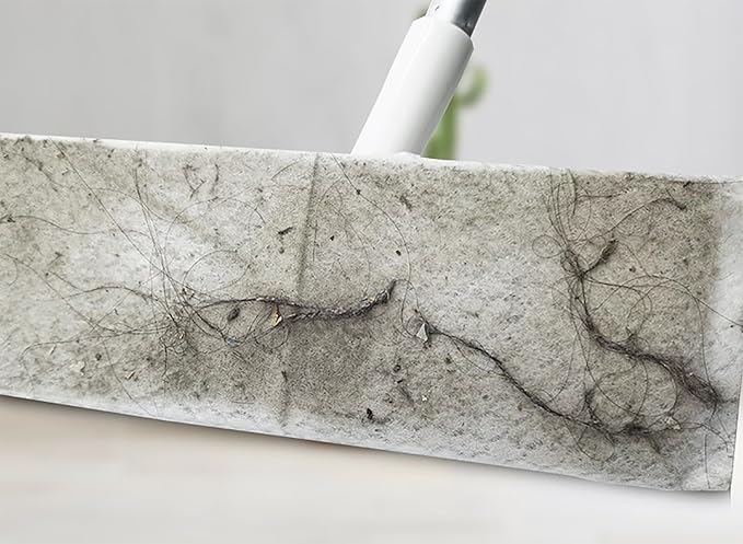 XL Dry Mop Refills 80 Count Disposable Dusting Cloths Dry Sweeping Refills Dry Duster Cloths Mop Pads Floor Cloth Refills Electrostatic Cloths 9.85"x16.53" Extra Large