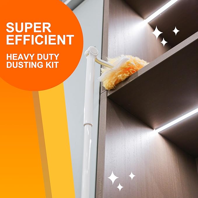 Multi Surface Duster Refills, 360-Degree Heavy Duty, 100 Count, Compatible with Swiffer Dusters