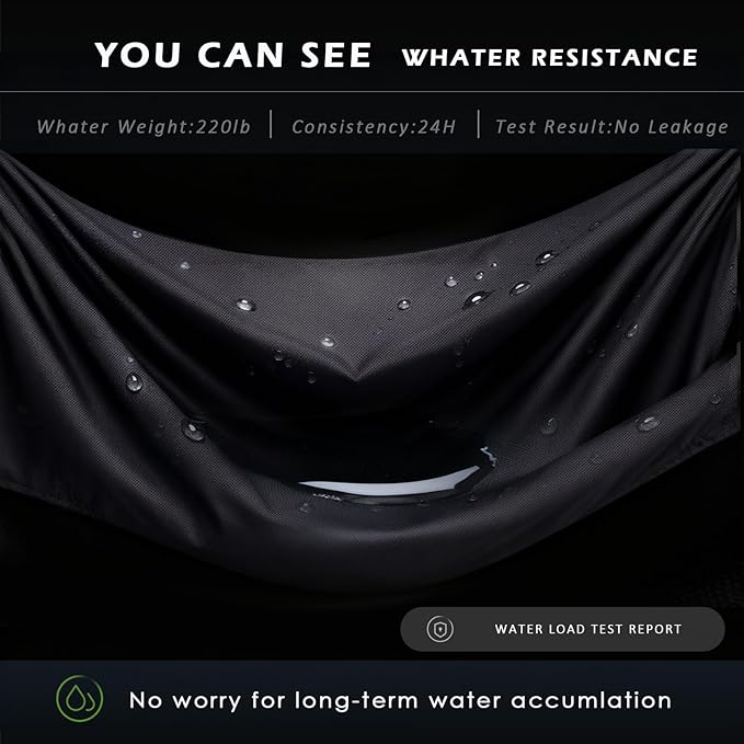 Push Mower Cover Heavy Duty 600D Oxford Fabric with Tear-Resistant Feature , Universal Fit for Push Walk Behind Mowers (EGO, Greenworks, Craftsman, Honda), Includes Drawstring & Storage Bag