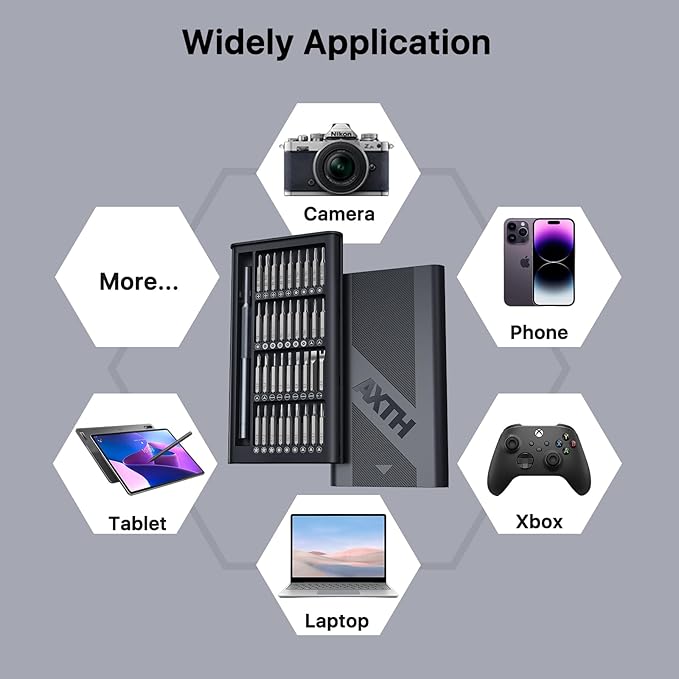 Gifts for Men, AXTH 37in1 Small Precision Screwdriver Set, Christmas Stocking Stuffers for Men Adults Him, Professional Magnetic Mini Repair Tool Kit for Computer, Watch, Laptop, Tiny Electronic