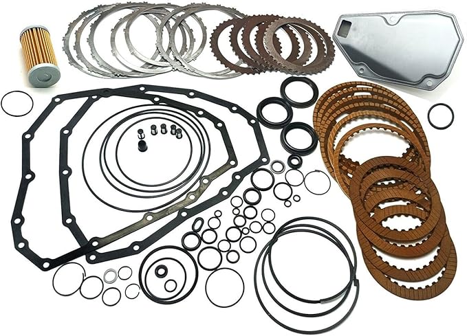 Transmission Master Rebuild Kit, Compatible with Nissan Sentra NV200 Chevrolet Spark, Automotive Replaces Part with Filter Clutch Disc JF015E RE0F11A