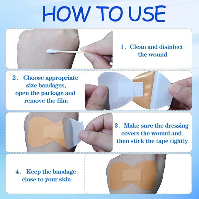 Assorted Bandage Variety Pack (800 Pcs), Waterproof & Breathable Large Adhesive Bandage Bulk Pack for First Aid Supplies and Wound Protection (10 Styles)