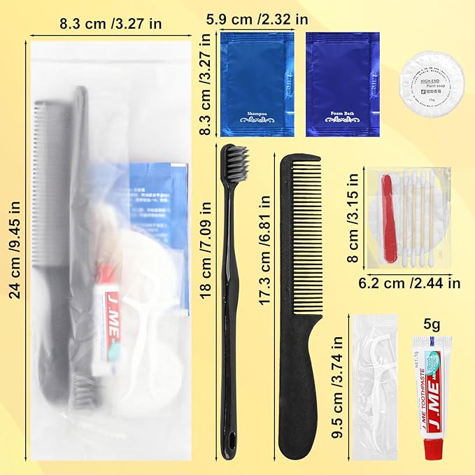 Hygiene Kit Bulk, Individually Packed, The Travel Hygiene Kit is Fully Equipped and Clean and Hygienic, Convenience Kits Suitable for Hotel, Camping, Home, Travel (30-Pack)