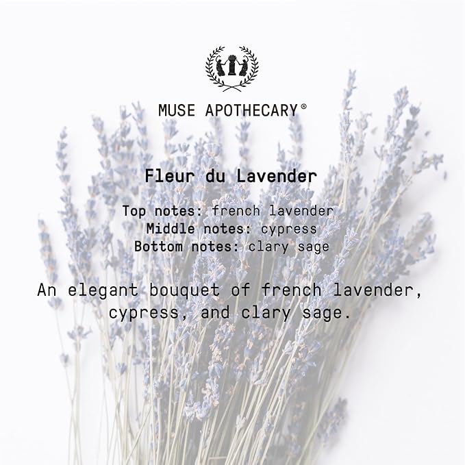 Muse Apothecary Hand Ritual - Aromatic and Nourishing Hand Soap, Infused with Natural Aromatherapy Essential Oils - USDA Certified Biobased - 16 oz, Fleur du Lavender