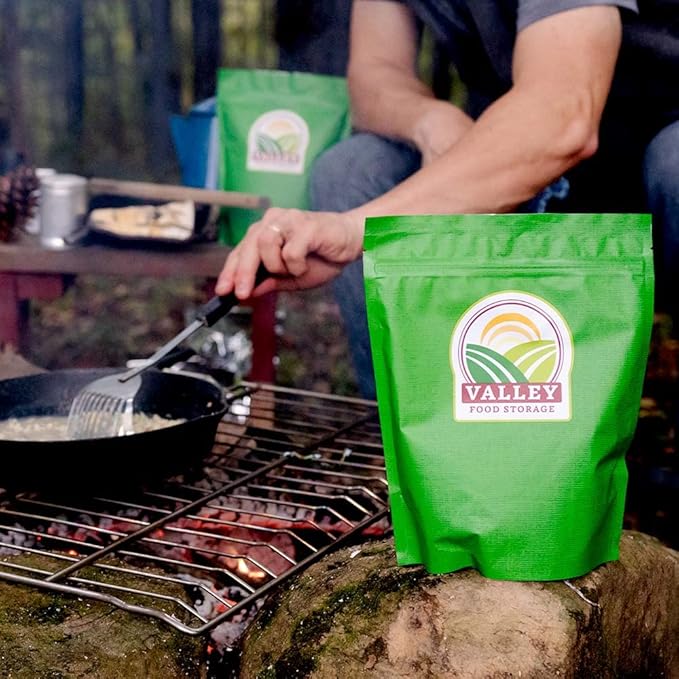 92 Serving Freeze Dried Meat Bucket | Premium Emergency Food Supply Contains 1,352g Protein | Survival Food 25 Year Shelf Life | Backpacking Meals, Prepper Supplies | Valley Food Storage