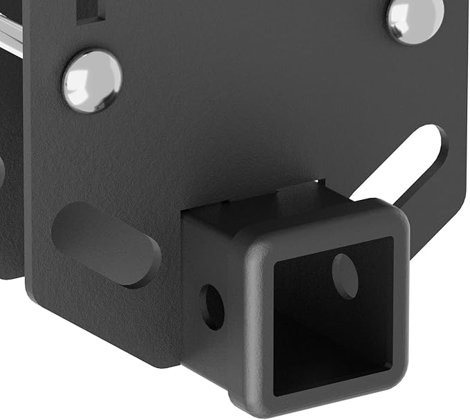 RV Bumper Hitch Receiver, 2" Tow Hitch Trailer Fits 2 inch to 4 inch Rear Beams, 3500 LBS Capacity Upgrade Towing Adapter Openning for Camper Cargo Carrier Bike Racks RV Tire Carrier Ball Mounts