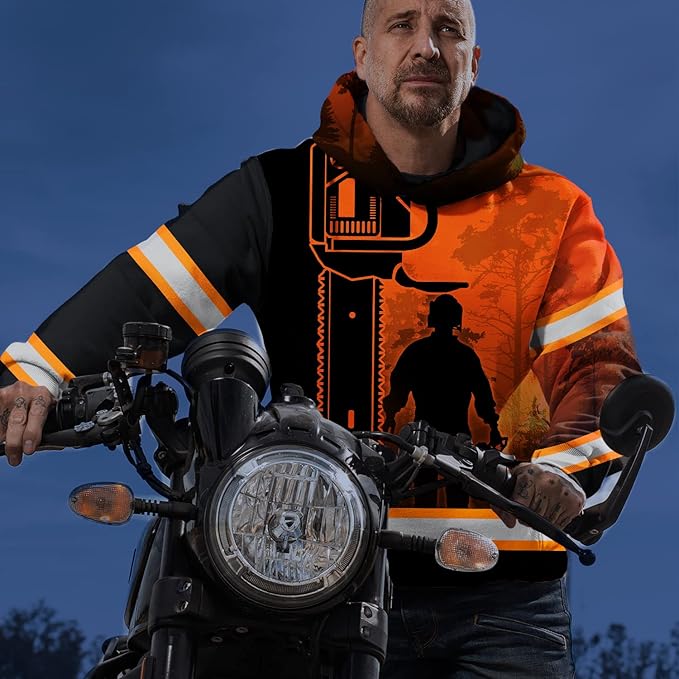 Matedecor High Visibility Hi Vis Hoodie for Men - Jobs Collection Custom Name Class 3 Reflective Safety Workwear