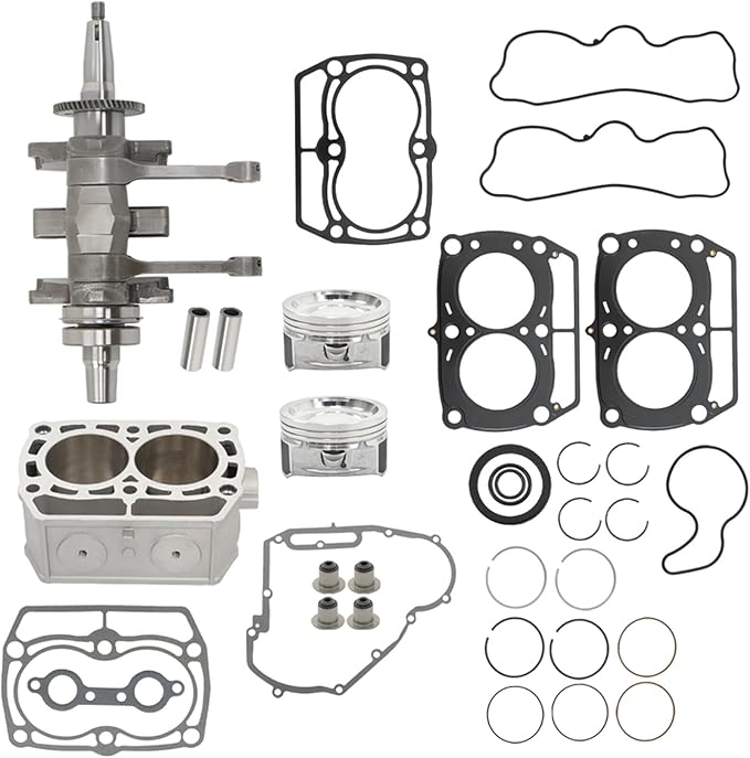 Silscvtt Crankshaft Cylinder Piston Gasket Kit Replacement for Polaris Ranger 800 Crew XP 800 RZR 800 S 2203068