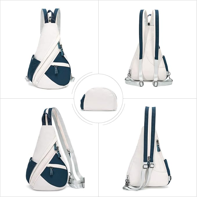 KL928 Nylon Sling Bag - Small Crossbody Backpack Shoulder Casual Daypack Multipurpose Rucksack for Men Women