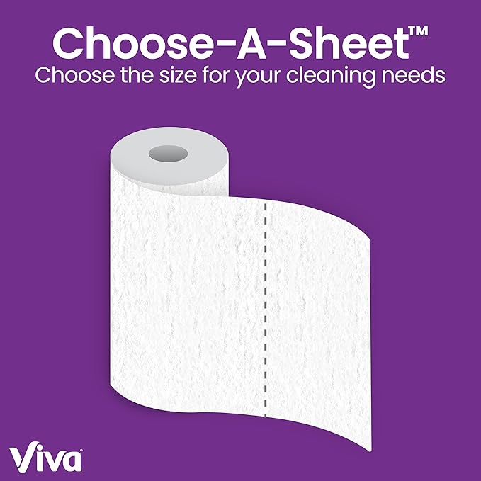 Viva Signature Cloth Paper Towels, 3 Double Rolls, 86 Sheets per Roll