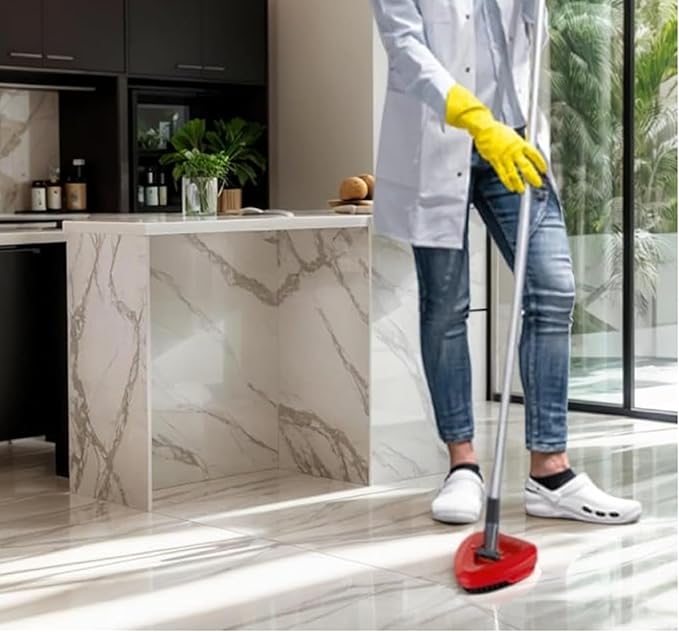 Mop Handle for Ocedar, Mop Handle for O Cedar, Spin Mop Replacement Handle for O Cedar, 4-Section Spin Mop Handles and Base for Ocedar, 30" to 58" Mop Stick Pole Handle and Base for Ocedar Spin Mop