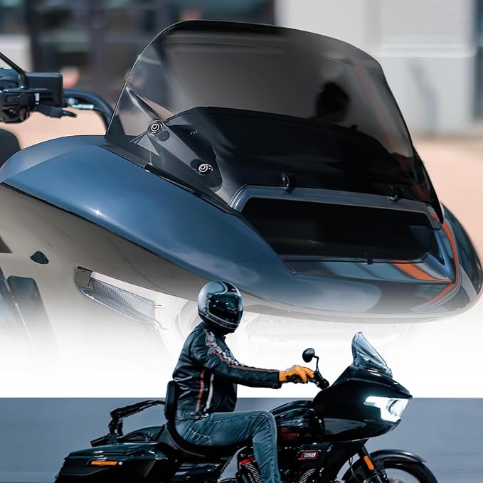 Compatible with 2023 2024 Road Glide Windshield 12" Windscreen for Harley road glide CVO/SE FLTRXSE 2023 2024 FLTRX 2024 CVO ST FLTRXSTSE 2024,Black