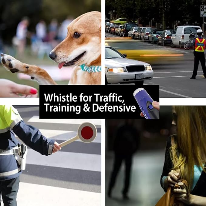 Electronic Whistle for Coaches, Handheld Lound Electric Whistle with Lanyard and Three Tone for Volleyball, Soccer Referee, P.E. Teacher, Police,Outdoor Camping, Self Defense Emergency