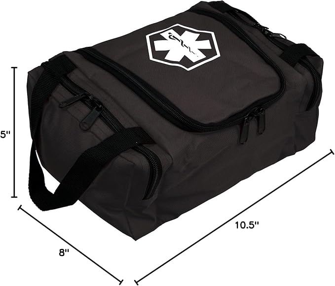 Dixie EMS Dixigear Empty First Responder II Bag 10.5" x 5" x 8" - Tactical Black