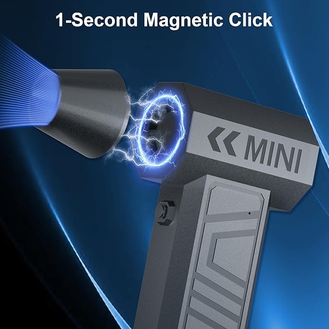 LEEPEE X3 Cordless Air Duster 130,000RPM High-Speed Mini Blower, 4-Gear Adjustable Power Turbo Jet Fan, Portable Dust Blower for Cleaning Electronics, Cars, Homes, and Outdoor Spaces