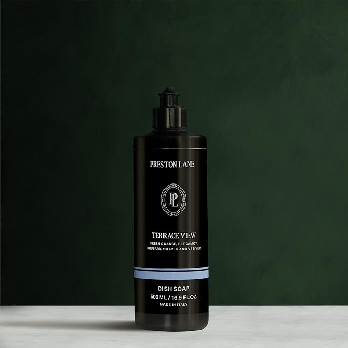 Preston Lane Dish Soap, Clean Ingredients, Tough on Grease & Residue, Safe for People & Pets