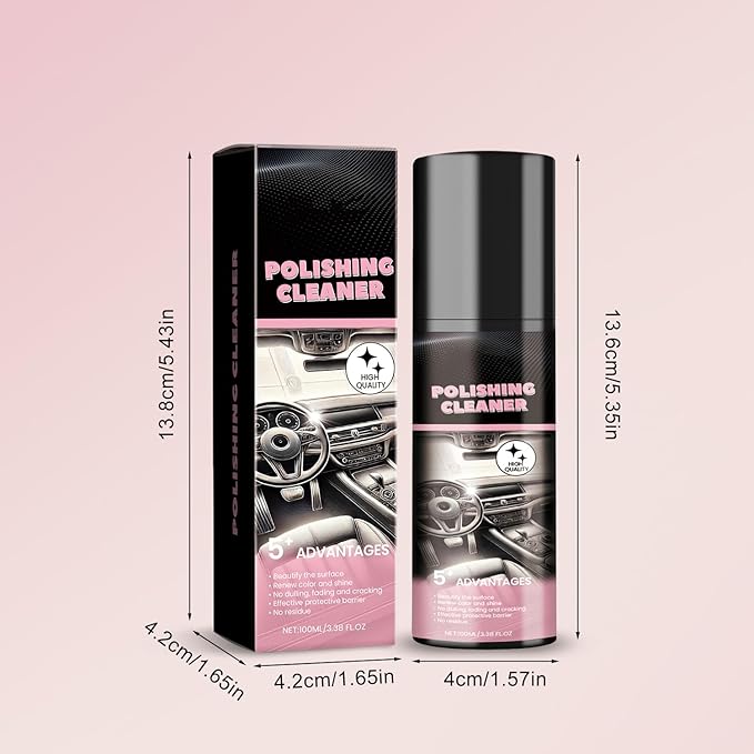 Car Interior Cleaner, Vehicle Interior Polish, 100ml Car Interior Cleaner, Interior Detailer Spray, Total Car Interior Cleaner Rejuvenation, Decontaminatio, Interior All Purpose Car Cleaner