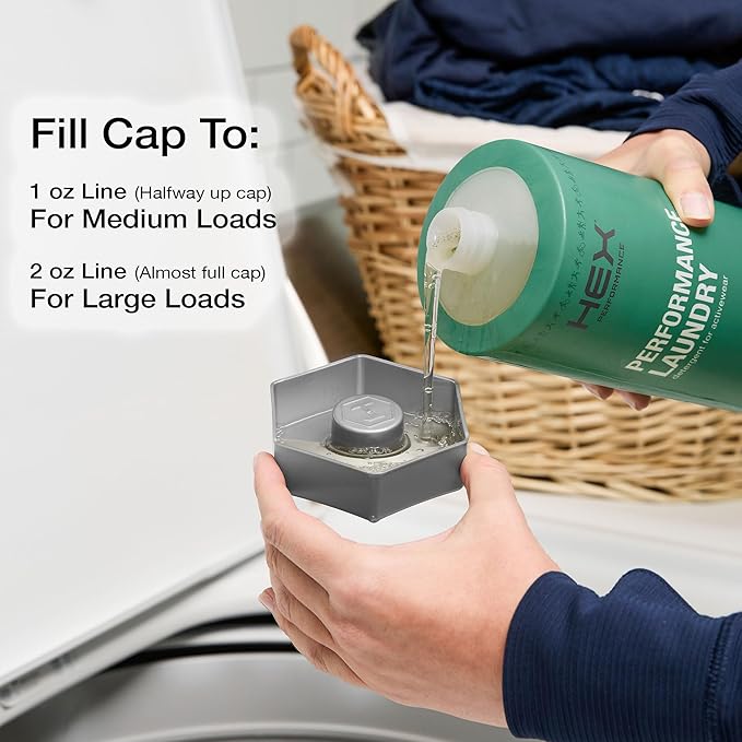 HEX Performance Laundry Detergent, Fresh & Clean, 100 Loads (Pack of 2) - Designed for Activewear, Eco-Friendly, Concentrated Formula