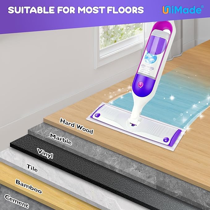 48 Pack Mop Pads Compatible with Swiffer Powermop, Washable Microfiber Pads Replacement for 13 ''-14.5 '' Mops - PowerMops Refills for Most Floor Types