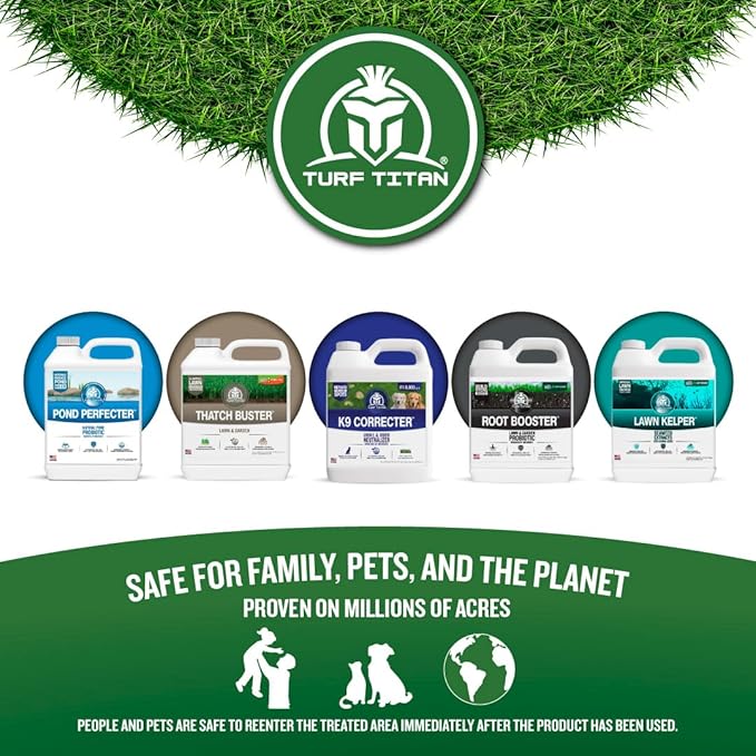 Turf Titan K9 Correcter – Dog Urine Neutralizer for Lawn (1 Gallon) – Urine Neutralizer for Dogs to Revive Your Grass – Lawn Care Solution for Green, Odor-Free Grass