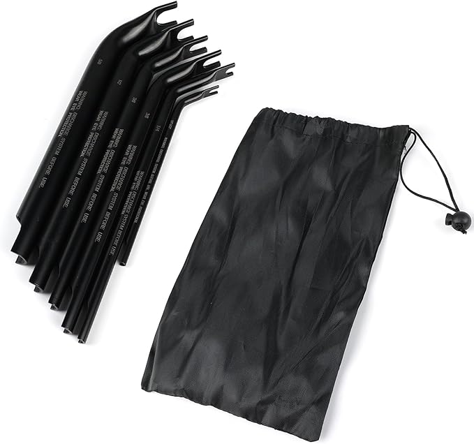 5PCS Air Line Disconnect Tool Set – Double-Ended Air Brake Line Disconnect Kit for Semi Trucks, Diesel Mechanics, and Heavy-Duty Air Systems (1/8"-5/8")