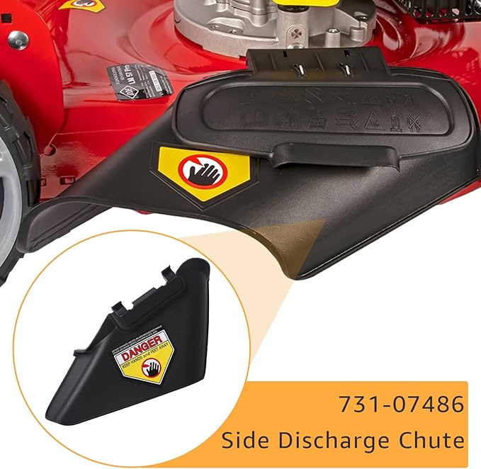 731-07486 Side Discharge Slot MTD 21 inch Deck Sliding Mower, suitable for most manual mowers, compatible with Craftsman Columbia Huskee Troy Bilt Yard Man MTD and TB110, TB130, TB240 series mowers