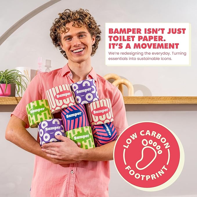 Bamboo Toilet Paper, 3-Ply & 380 Sheets, Soft & Strong Organic Bath Tissue, Chemical-Free & Hypoallergenic, Septic Safe, PFAS-Free, Tree-Free Bathroom Tissue (12 Extra-Large Rolls)