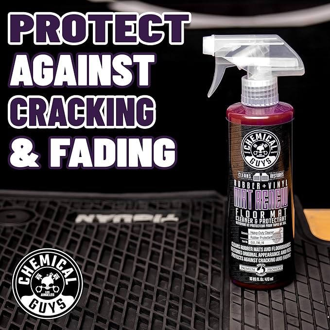 Chemical Guys Mat Renew Rubber + Vinyl Floor Mat Cleaner And Protectant, Safe for Cars, Trucks, SUVs, Motorcycles, RVs & More, Extra Large 32 fl oz