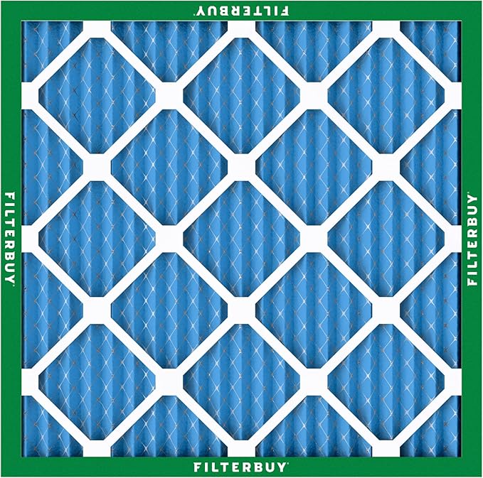 Filterbuy 19x19x1 Air Filter MERV 13 Optimal Smoke & Allergy Defense (12-Pack), Electrostatic Pleated HVAC AC Furnace Filters Replacement, Made in USA (Actual Size: 19.00 x 19.00 x 0.75)