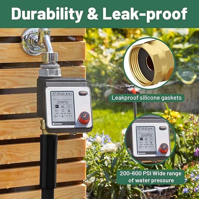 150 ft Garden Hose, 5/8 in Heavy Duty Water Hose, Flexible and Durable, Lightweight Rubber Hybrid Hose, Leak-Free Connections, Male to Female Fittings, BT150B, Black