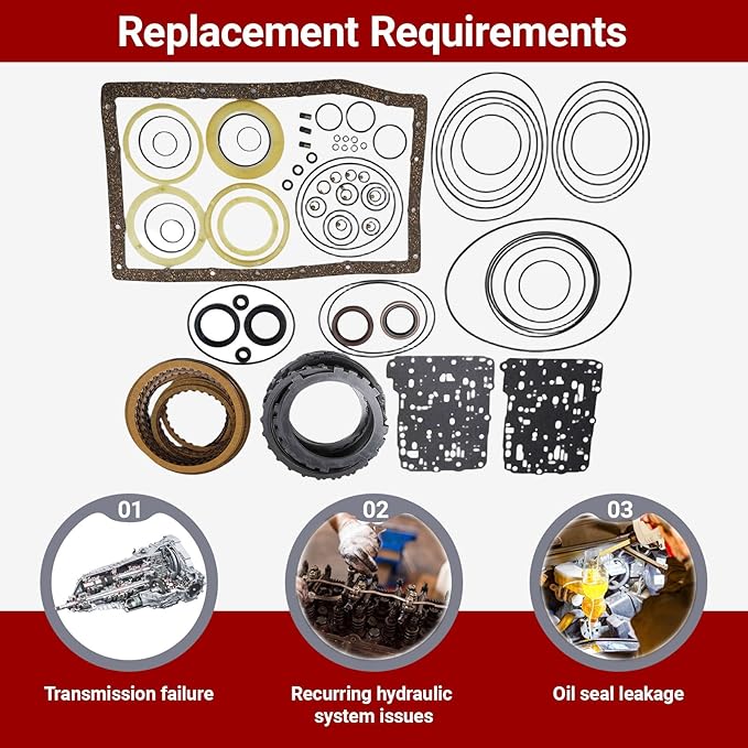 A750E A750F Transmission Master Rebuild Kit Compatible with 4Runner 4.0/4.7L 2003-2008, Tundra 4.0/4.6/4.7/5.7L 2005-2014 Direct Rebuild Overhaul Kit Replacement OE Number T17300A T17302A