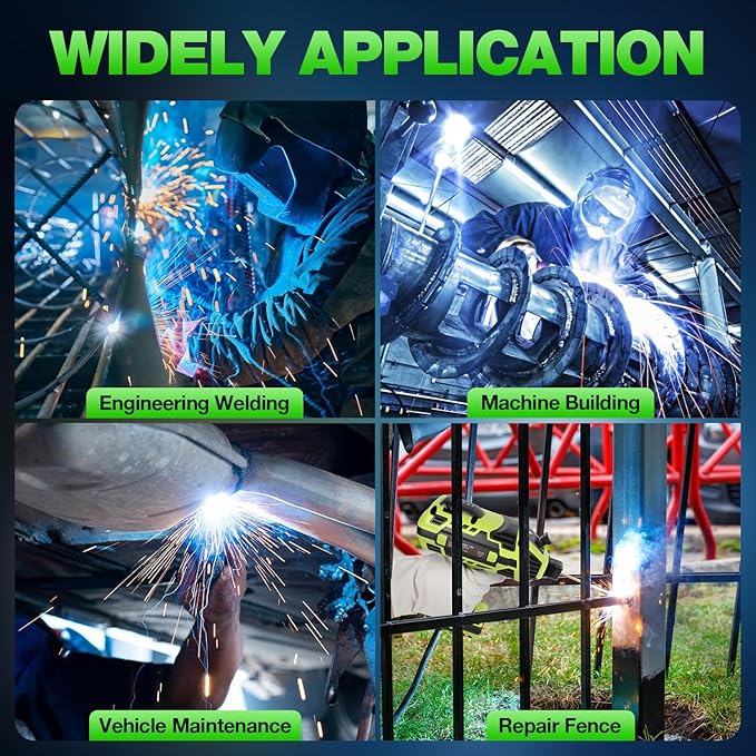 Portable Welder Handheld 110V Handheld Welder Machine, 20-120Amp Portable Welding Machine with IGBT Inverter 6 Variable Current Adjustment, Portable ARC welding machine for 1/16''-1/8'' Welding Rods