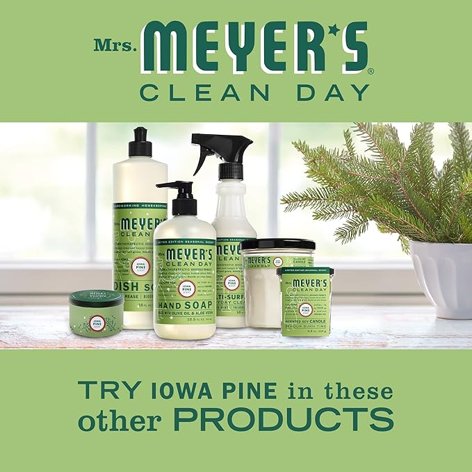 MRS. MEYER'S CLEAN DAY Multi-Surface Cleaner Spray, Cruelty Free Formula, Iowa Pine, 16 fl. Oz (Pack of 3)