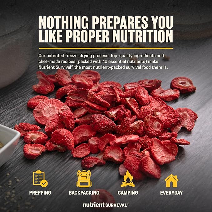 Freeze-Dried Strawberries β Premium Sliced | #10 Can | 25-Year Shelf Life | Emergency Food & Clean Snacking