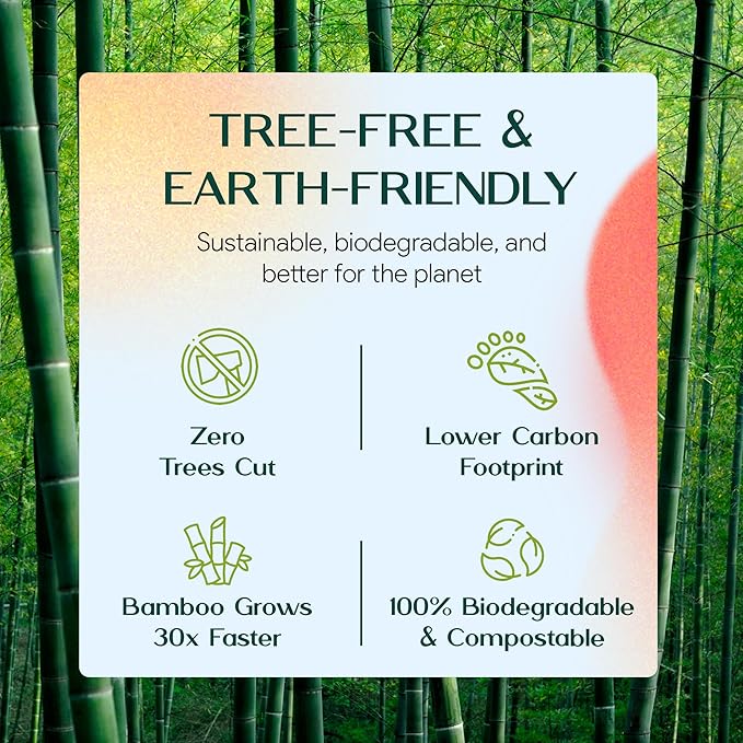 100% Bamboo Facial Tissue | 3-Ply Strong | Lint-Free, Fragrance-Free | Gentle for Sensitive Skin | BPA & PFAS-Free, FSC Certified | 3 Boxes (375 Sheets) | PALM NAKI