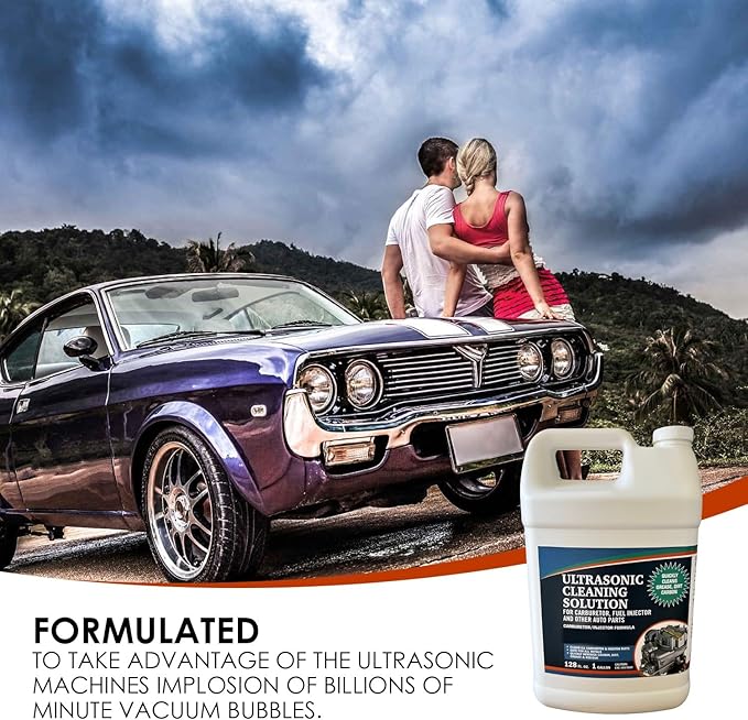 NORTHWEST ENTERPRISES Ultrasonic Cleaner Solution for Carburetors and Engine Parts. Concentrated Washing Compound for use in Ultrasonic Machines and Immersion Washers - Automotive Fluid (32 oz)