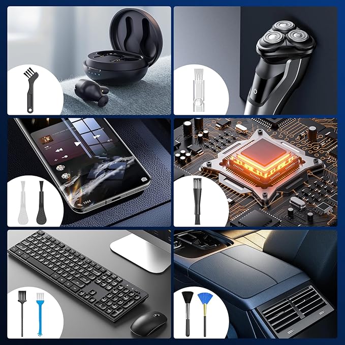 Electric Air Duster with Flashlight,180000RPM Compressed Air Duster Turbo Fan(10000mAh),Multipurpose Jet Fan,Electric Air Blower Duster with Assist Lighting, High-Speed Air Blower with 4 Gear-Black