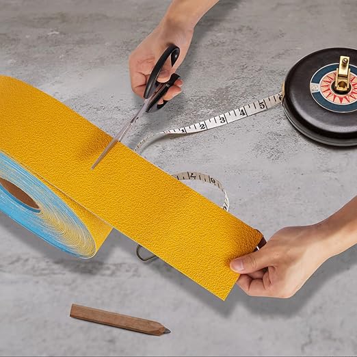 Reflective Pavement Marking Tape Slip-Resistant and Durable, Heavy-Duty Rubber Base for Outdoor Applications, Perfect for Driveways, Walkways, and Parking Areas (Yellow, 2 Inch X 108 Feet)
